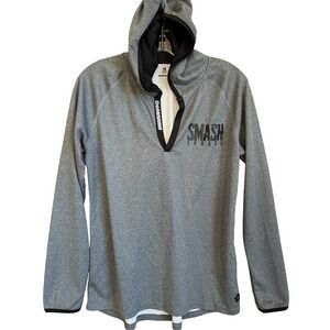 Demarini Hoodie Sweatshirt Adult Small Gray Black Smash Sports Baseball Athlete